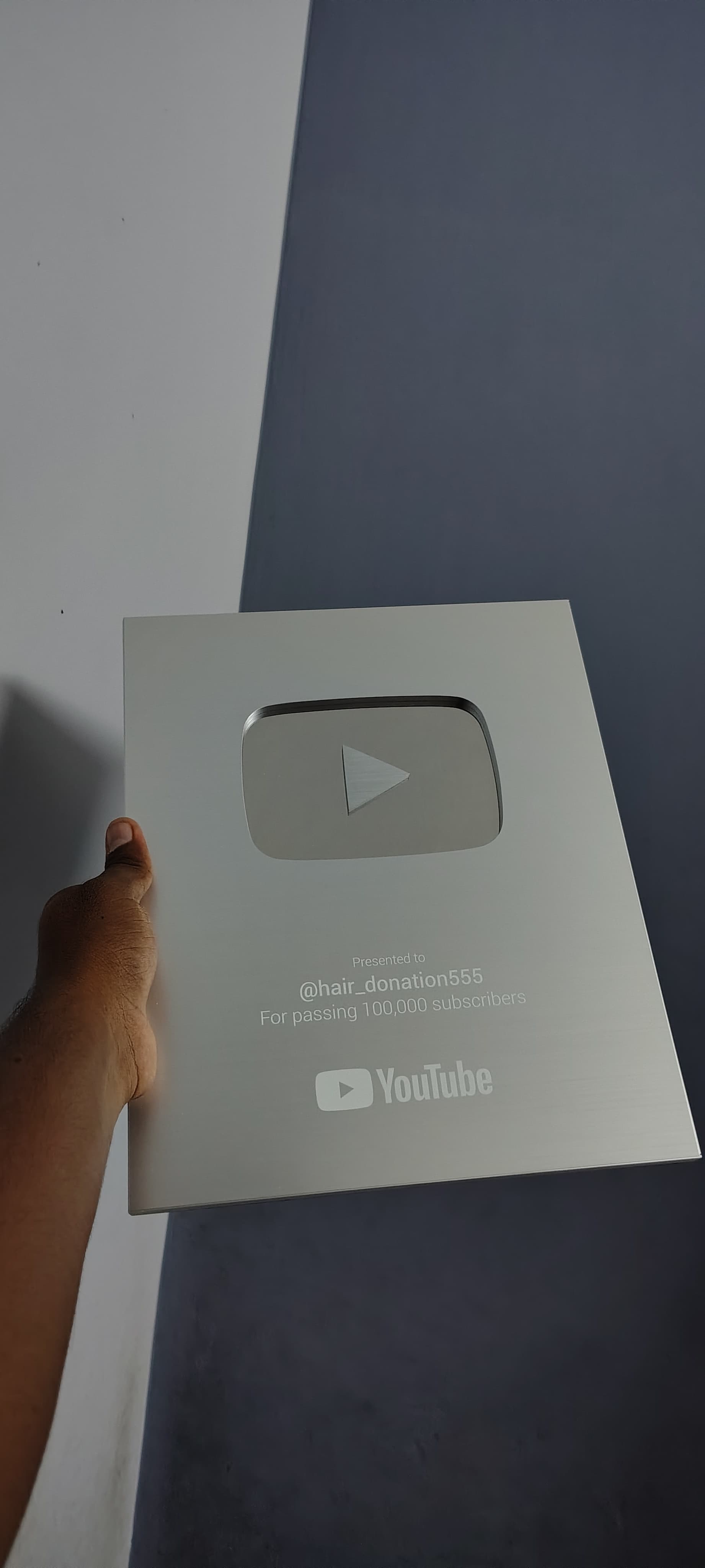 YouTube Silver Play Button