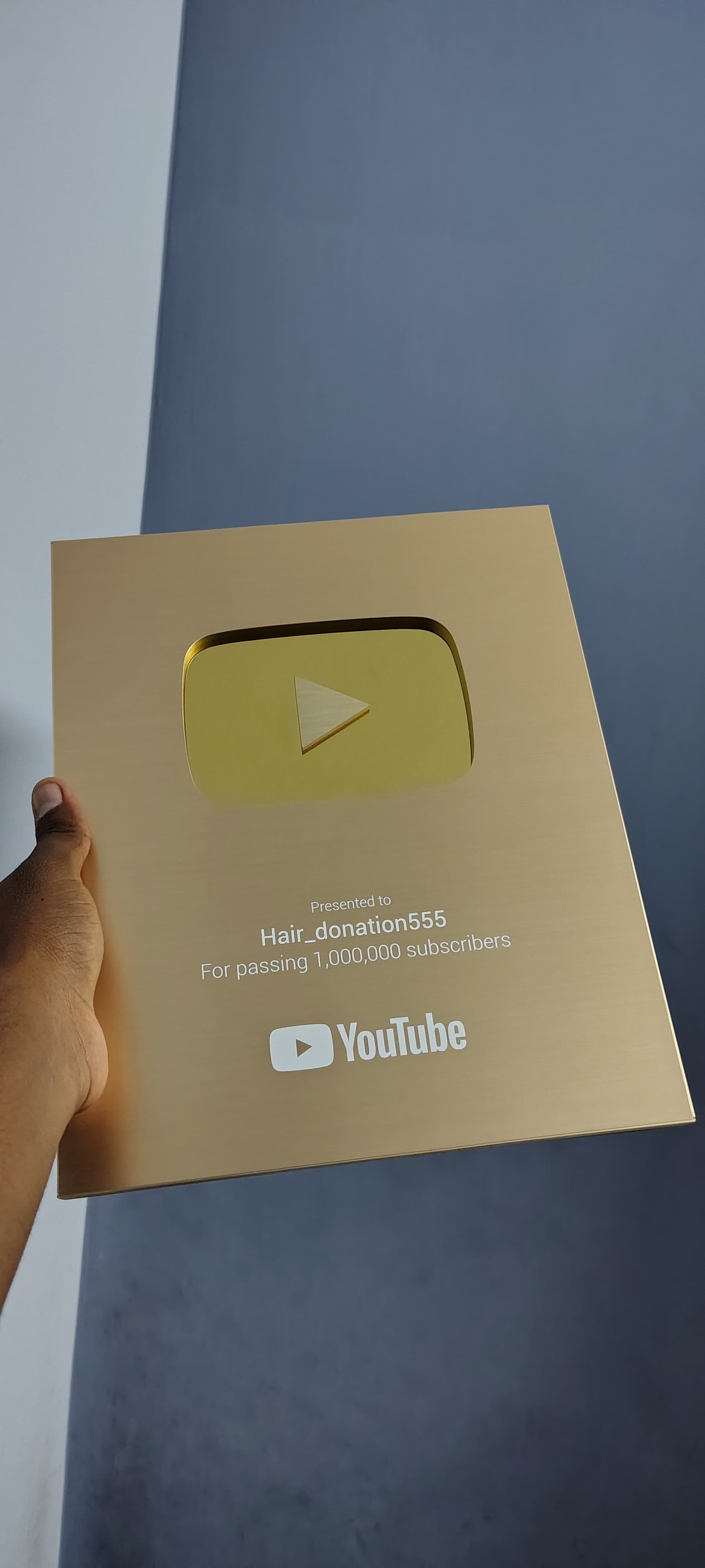 YouTube Gold Play Button